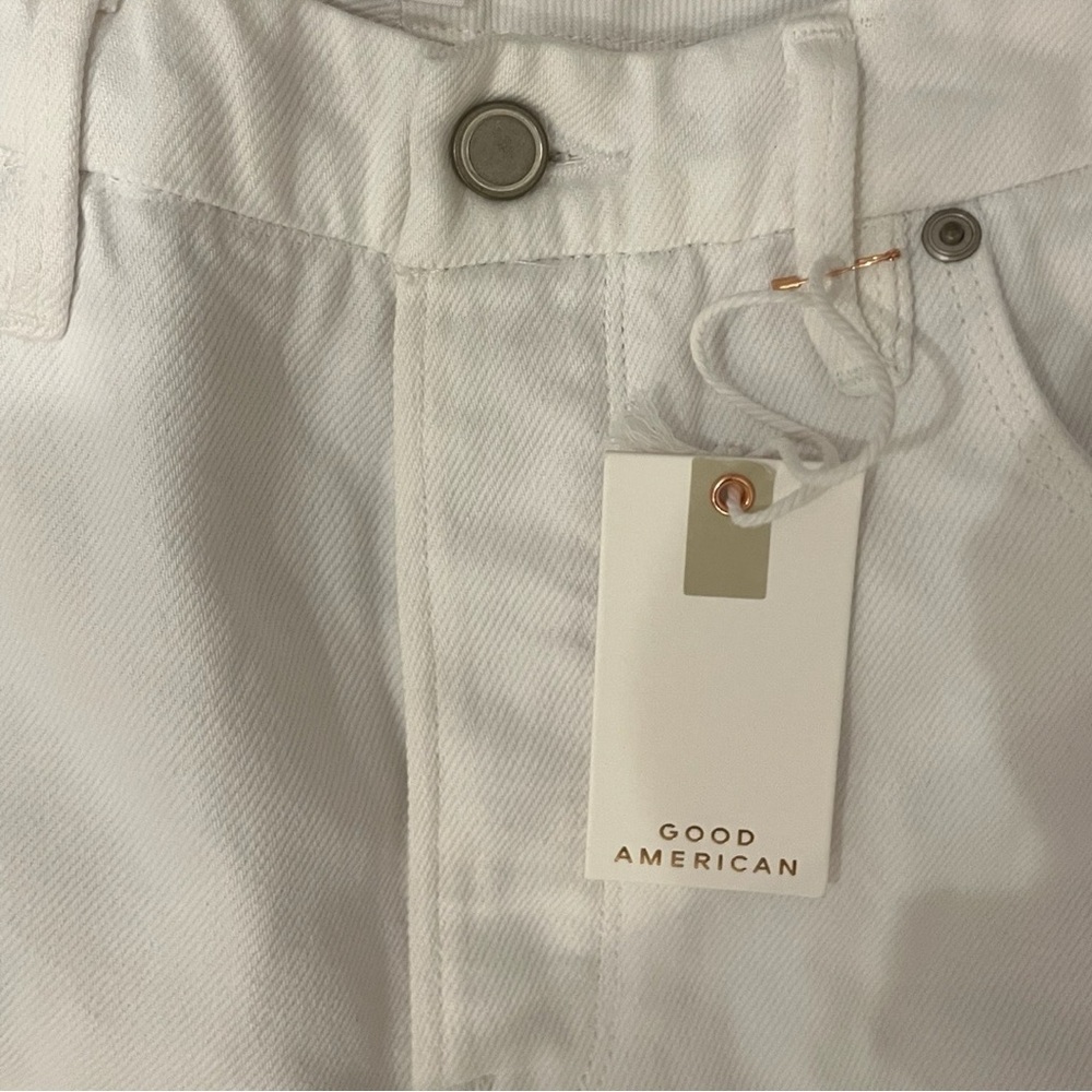 Good American White Good Boy Ankle Wrap Jeans Size 10 NWT - Picture 4 of 9